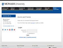 Tablet Screenshot of community.monash.edu.au