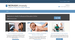Desktop Screenshot of hpeo.med.monash.edu.au