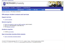 Tablet Screenshot of oclc.monash.edu.au