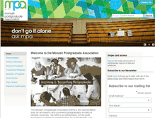 Tablet Screenshot of mpa.monash.edu