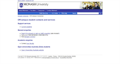 Desktop Screenshot of off-campusconnection.monash.edu.au