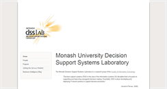 Desktop Screenshot of dsslab.infotech.monash.edu.au