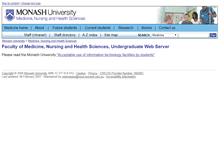 Tablet Screenshot of mnhs-teaching1b.med.monash.edu.au