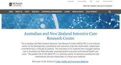 Desktop Screenshot of anzicrc.monash.org